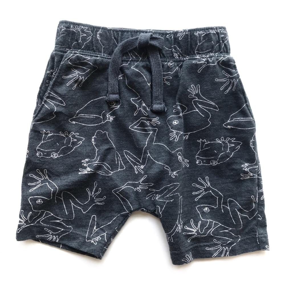 Old Navy Toddler Boys Gray Frog Shorts Size 2T
